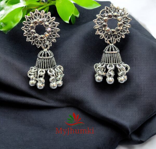 Oxidised Jhumka Earring For Women